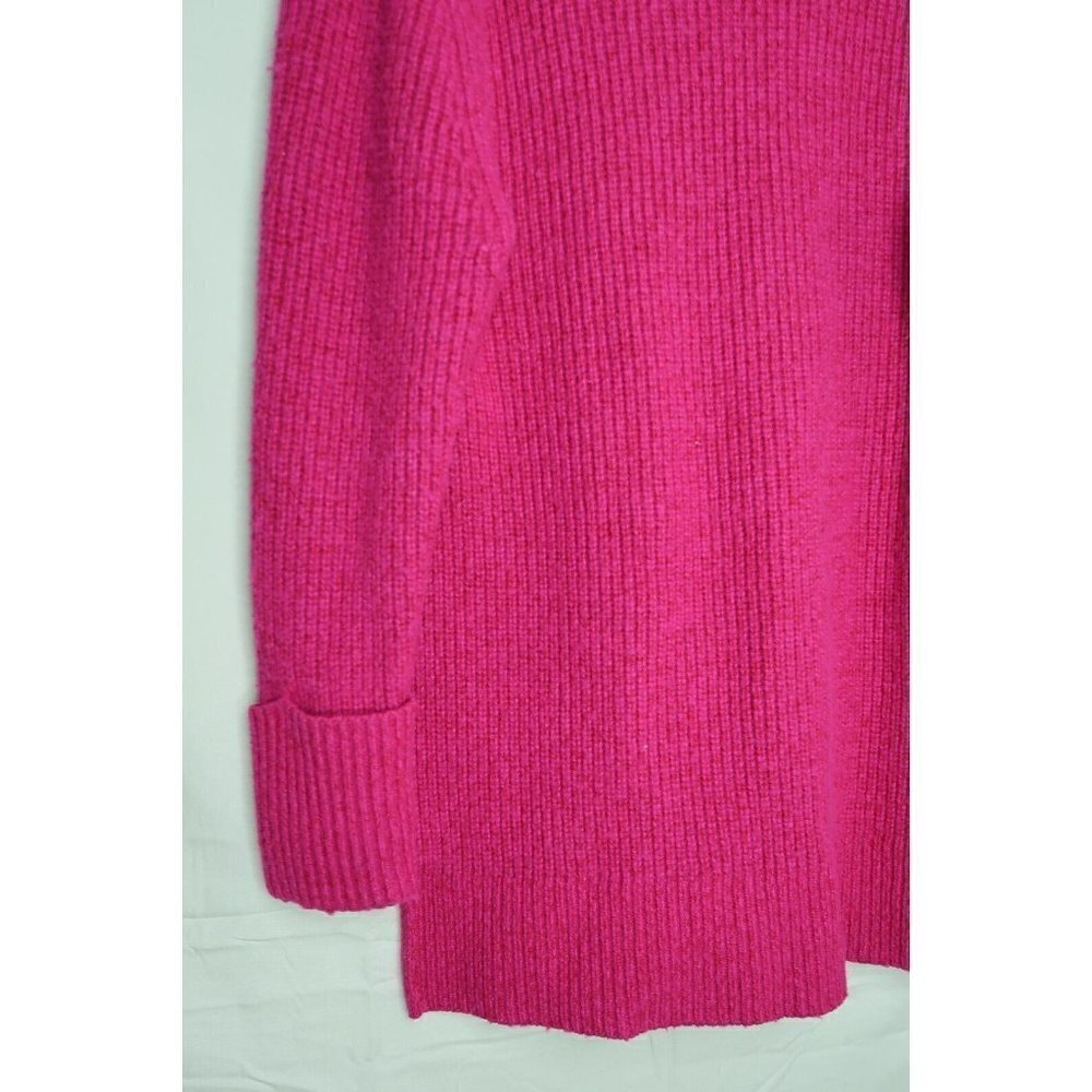 Athleta Shasta Tunic Sweater Chunky Oversized Pink High Low Wool Blend Size XS - Picture 10 of 13